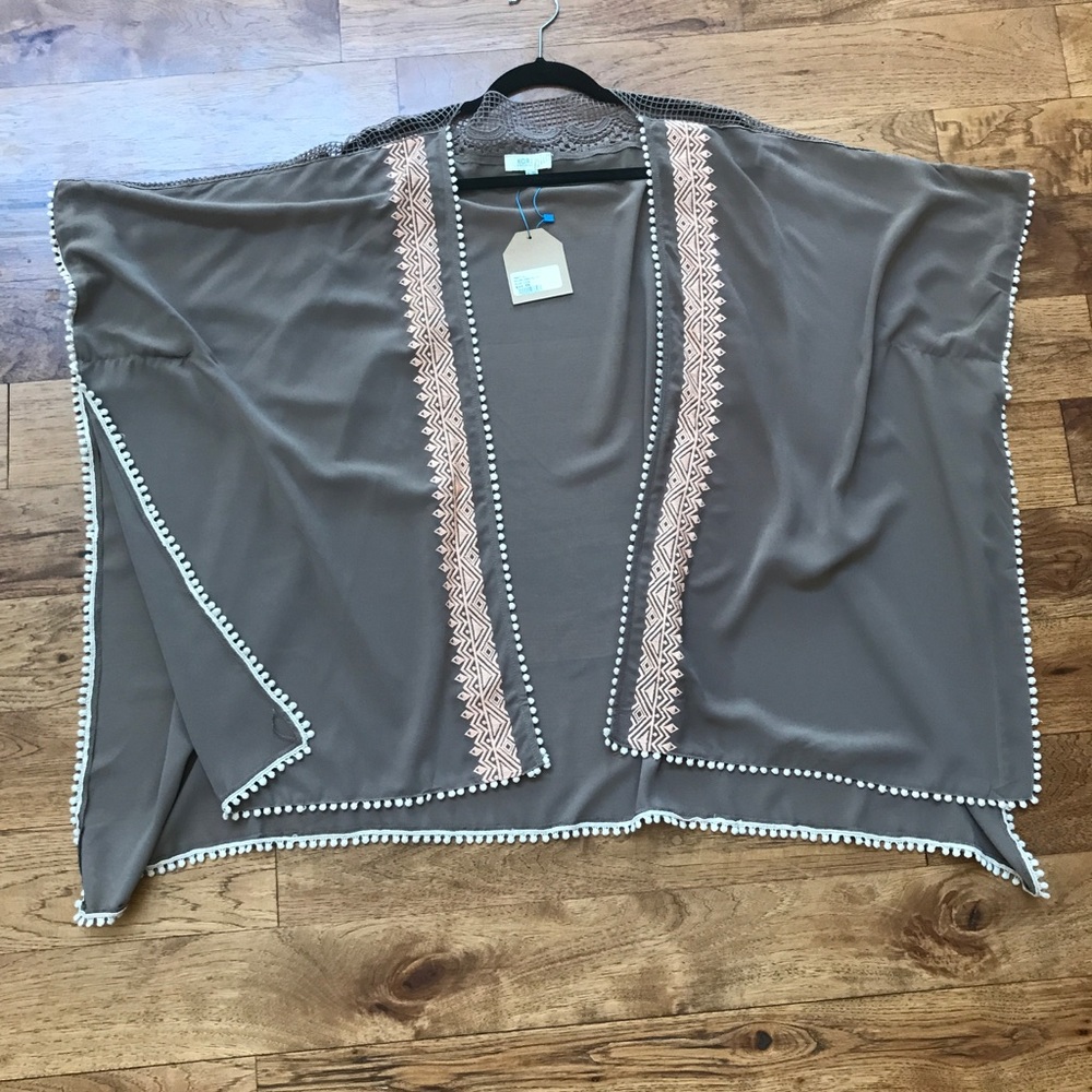 Kori Mushroom color Breezy Cover Up Kimono